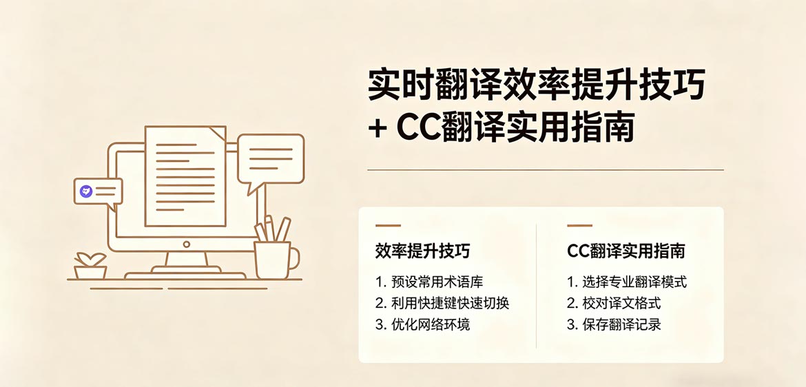 实时翻译效率提升技巧 CC翻译实用指南
