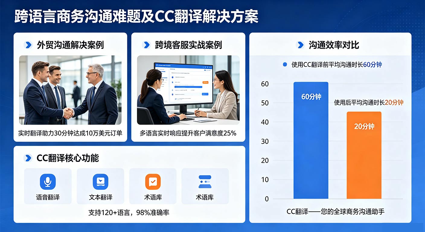 外贸谈判实时翻译工具解析 CC翻译核心优势