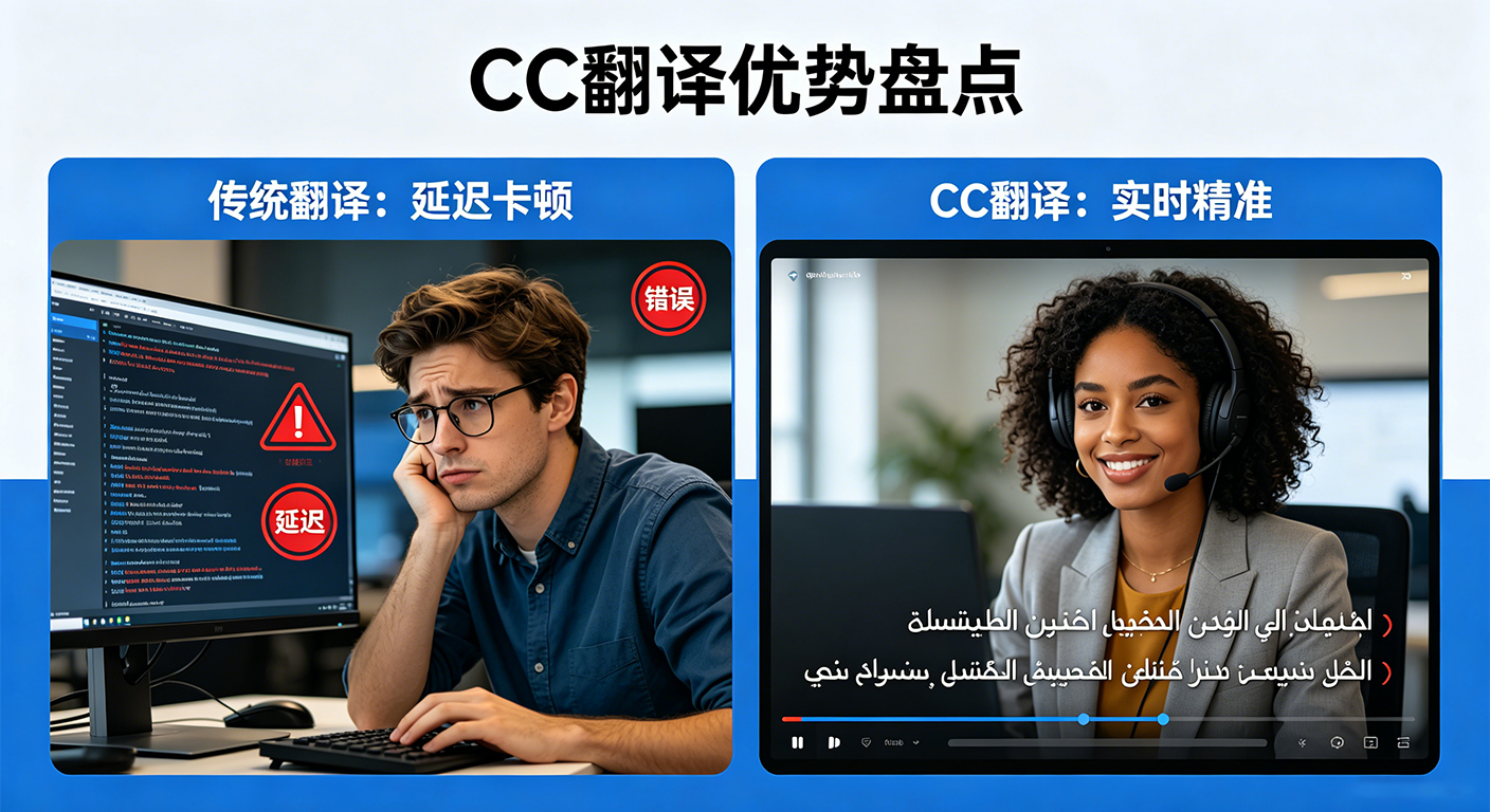 实时翻译与传统翻译区别 CC翻译优势盘点
